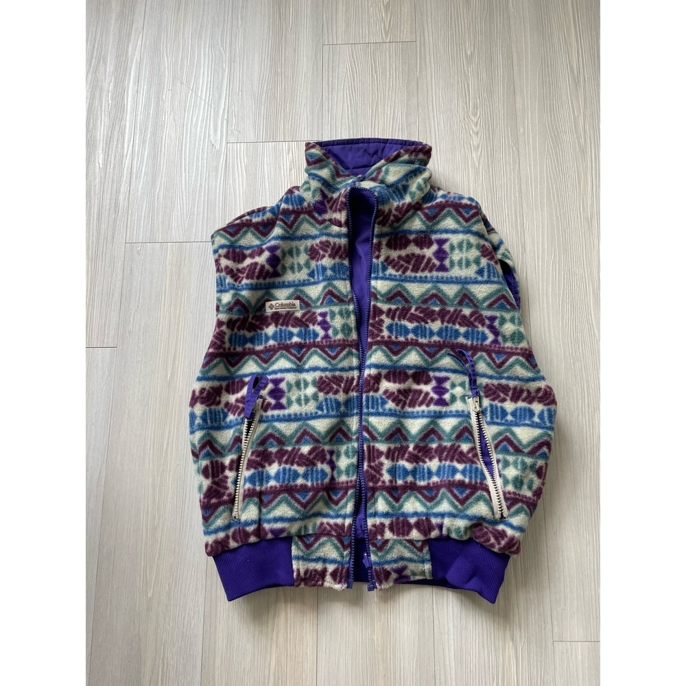 Columbia Women's Reversible Colorado Rockies Vest Size S Vintage